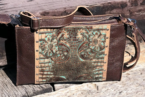 Stagecoach Turquoise Floral Croc