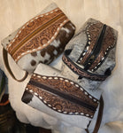 Cowhide Shaving Kit Bag