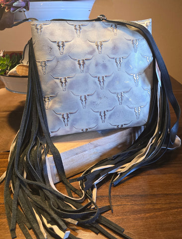 Silver Longhorn Sally Bag