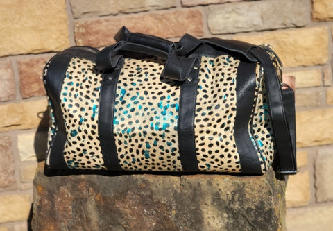 Duffle Bag Black Spotted