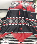 Fleece Blanket Black & Red